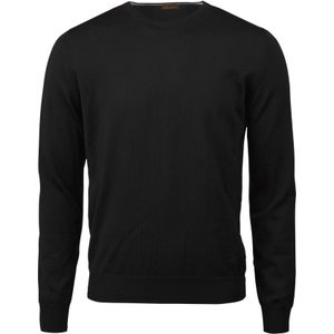 Stenströms Sweatshirt ronde halszwart, Effen