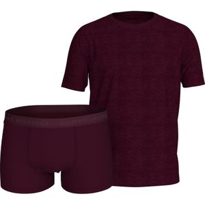 Tommy Hilfiger Boxershorts wijnrood, Effen