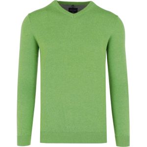 Marvelis Casual Trui V-hals groen, Effen