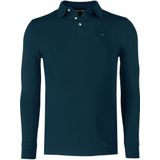 Tommy Hilfiger - 1985 SLIM LS POLO - Poloshirt - Aegean Sea - Lange Mouwen