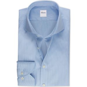 Stenströms Overhemd lichtblauw, Gestreept