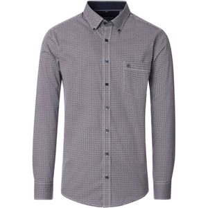 Casa Moda Casual Overhemd blauw, Bedrukt