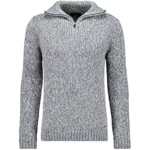 RAGMAN - Schipperstrui - Beige gedessineerd - Lange Mouwen - Hoog Gesloten Hals - 100% Katoen