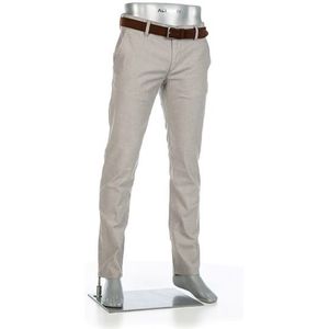 Alberto LOU-J Regular Fit Chino beige, Gestructureerd