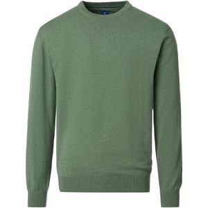 Redmond Casual Trui ronde hals groen, Effen