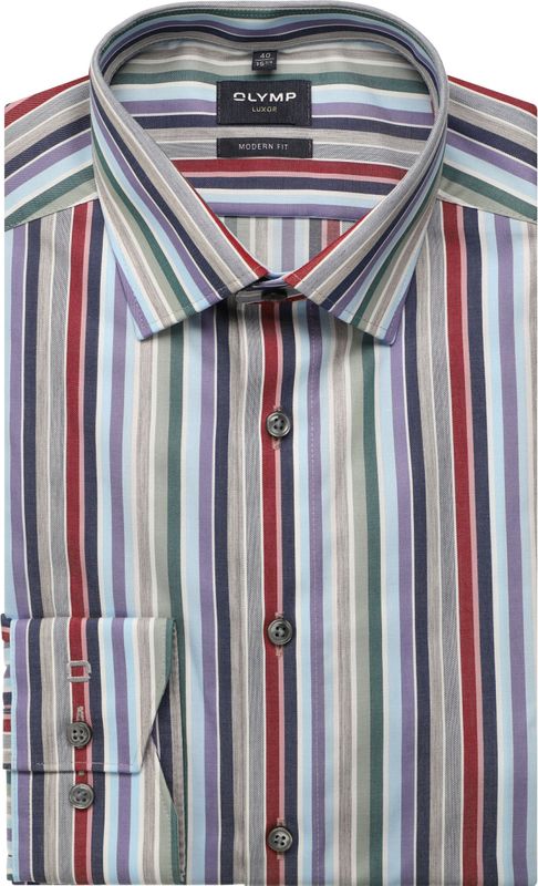 OLYMP - Luxor - Overhemd - Marineblauw - Modern Fit - New Kent