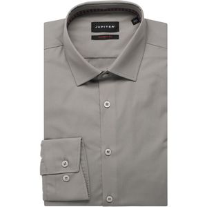 Jupiter Overhemd grijs, Effen