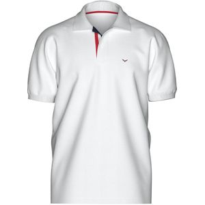TRIGEMA Polo shirt Korte mouw wit