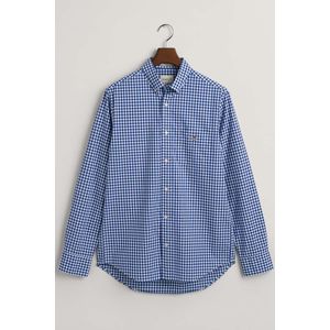 GANT Regular Fit Overhemd blauw, Ruit