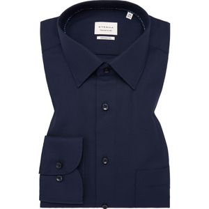 ETERNA Overhemd marine, Gestructureerd