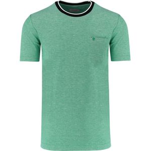 Pierre Cardin Tailored Fit T-Shirt ronde hals groen, Effen