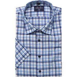Marvelis Casual Overhemd Korte mouw blauw
