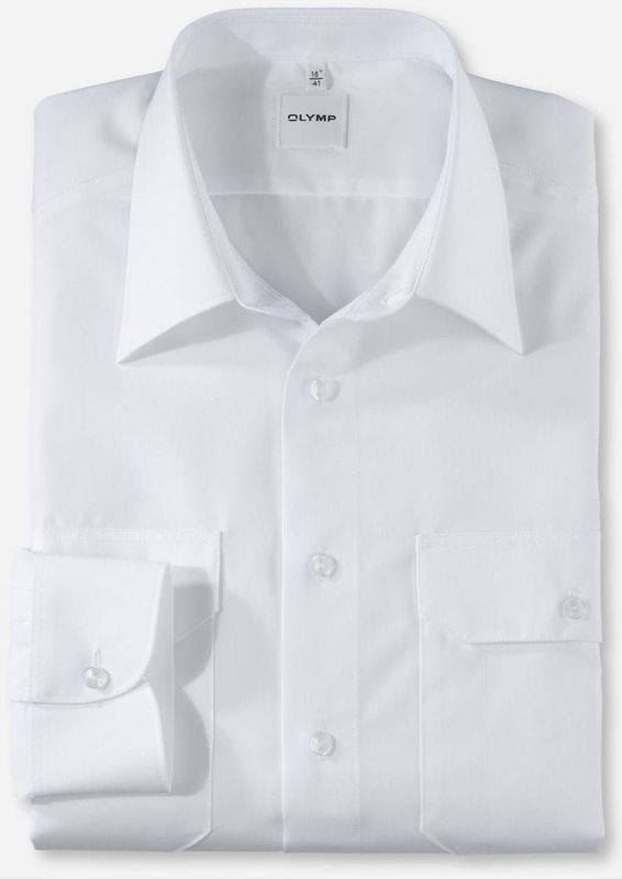 OLYMP - Brandweeroverhemd - Zwart - 84% Katoen / 16% Polyester