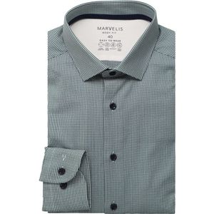 Marvelis Performance Overhemd groen/wit, Ruit