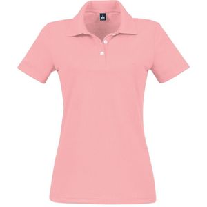 TRIGEMA Slim Fit Dames Poloshirt roos, Effen