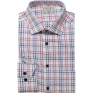Marvelis Comfort Fit Overhemd blauw/rood/wit, Ruit