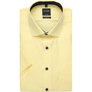 OLYMP Luxor Modern Fit Overhemd Korte mouw geel