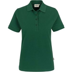 HAKRO 110 Regular Fit Dames Poloshirt donkergroen, Effen