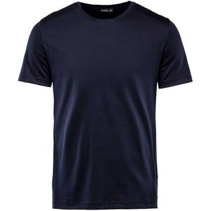 van Laack Meisterwerk T-Shirt ronde hals donkerblauw, Effen