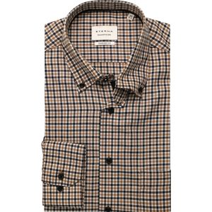 Eterna - Overhemd - Cacao - Comfort fit - Lange Mouwen - NON IRON