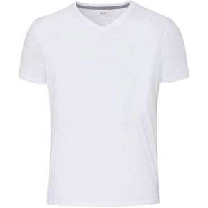 Pure Functional Slim Fit T-Shirt V-hals wit, Effen