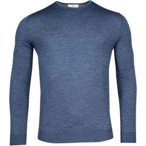 Thomas Maine Trui ronde halsdenim, Effen