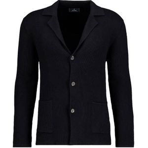 RAGMAN Cardigan zwart, Gestructureerd