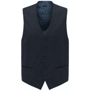 Pierre Cardin Modern Fit Vest blauw, Effen