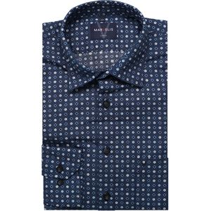 Marvelis Casual Overhemd marine, Motief