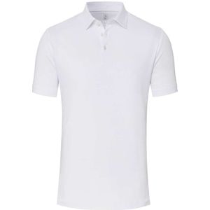 Desoto Slim Fit Polo shirt Korte mouw wit