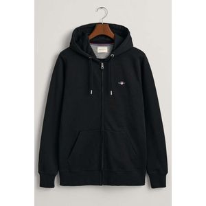 GANT Hooded Sweatshirt zwart, Effen