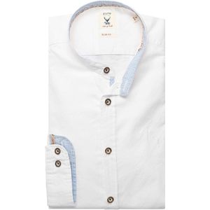 Pure Traditioneel overhemd wit, Effen