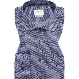 Eterna - Overhemd - Blauw - MODERN FIT - Lange Mouwen - NON IRON
