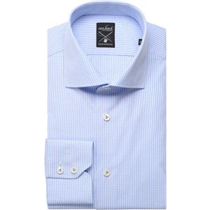 van Laack Meisterwerk Tailor Fit Overhemd blauw/wit, Ruit