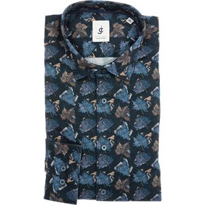 Jupiter Casual Overhemd marine, Motief