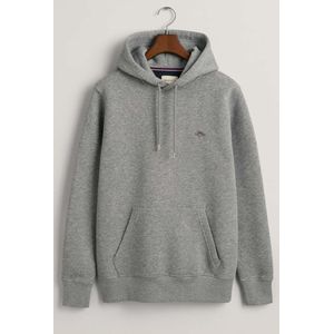 GANT Shield Hooded Sweatshirt grijs, Effen