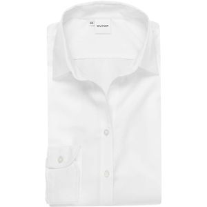 OLYMP Luxor Dames Overhemd wit, Effen