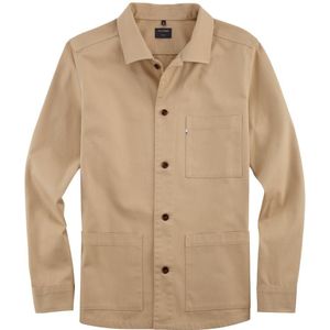 OLYMP Casual Overshirt beige, Effen