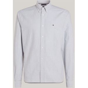 Tommy Hilfiger Regular Fit Overhemd wit, Gestreept