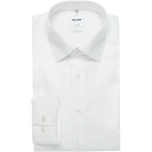 OLYMP Luxor Overhemd wit, Effen