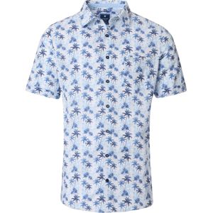 Redmond Casual Overhemd Korte mouw blauw