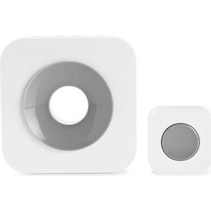 Nedis - DOORB112 - Draadloze Deurbel - Wit - Inclusief Zender en Ontvanger