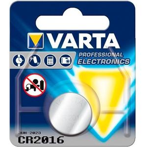 Varta Knoopcel Batterij - Cr 2016 - Lithium Professioneel - 3 Volt