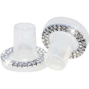Clean Heels Hielstoppers Transperant met Kristallen - Klein