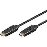 Goobay Flexibel HDMI Hoge Snelheid Kabel Met Ethernet - 5 Meter