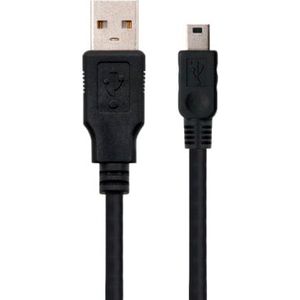 USB 2.0 A to Mini USB B Cable NANOCABLE 10.01.0403 3 m Black