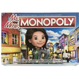 Hasbro Ms. Monopoly Het Eerste Spel Waar Vrouwen Meer Verdienen Dan Mannen Bordspel (Engels/Frans)
