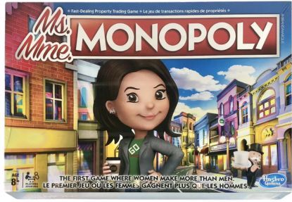 Hasbro Ms. Monopoly Het Eerste Spel Waar Vrouwen Meer Verdienen Dan Mannen Bordspel (Engels/Frans)