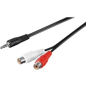 Goobay 3.5 mm Minijack voor Phono Kabel - 1.5m