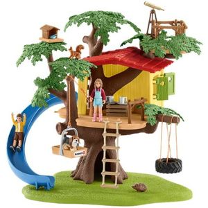 schleich FARM WORLD - Avontuurlijke boomhut - Speelfigurenset - Kinderspeelgoed voor Jongens en Meisjes - 3 tot 8 jaar - 28 Onderdelen